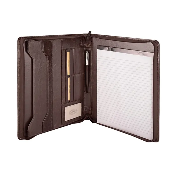 A4 Adpel Leather Zipped Folder A4 Adpel Leather Zipped Folder