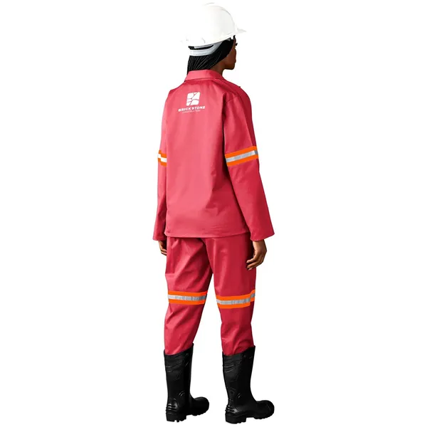 Trade Polycotton Conti Suit - Reflective Arms & Legs - Orange Tape Trade Polycotton Conti Suit - Reflective Arms & Legs - Orange Tape