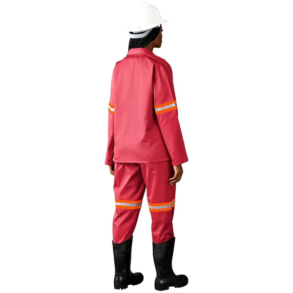 Trade Polycotton Conti Suit - Reflective Arms & Legs - Orange Tape Trade Polycotton Conti Suit - Reflective Arms & Legs - Orange Tape