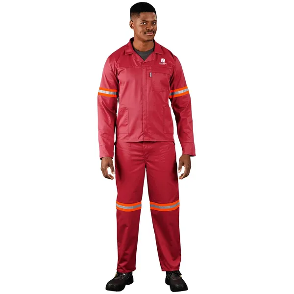 Trade Polycotton Conti Suit - Reflective Arms & Legs - Orange Tape Trade Polycotton Conti Suit - Reflective Arms & Legs - Orange Tape