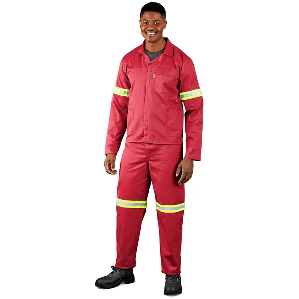 Trade Polycotton Conti Suit - Reflective Arms, Legs & Back - Yellow Tape Trade Polycotton Conti Suit - Reflective Arms, Legs & Back - Yellow Tape