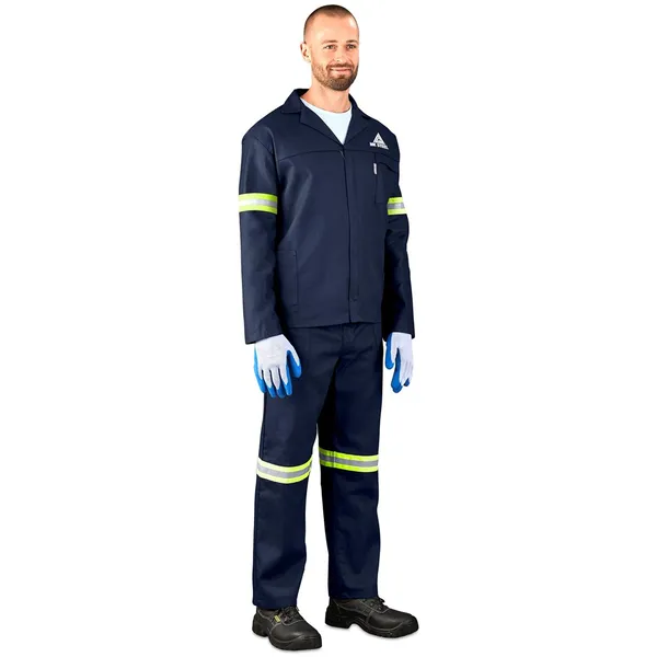 Technician 100% Cotton Conti Suit - Reflective Arms & Legs - Yellow Tape Technician 100% Cotton Conti Suit - Reflective Arms & Legs - Yellow Tape