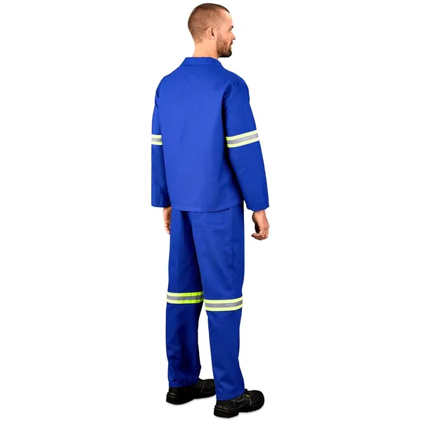 Technician 100% Cotton Conti Suit - Reflective Arms & Legs - Yellow Tape Technician 100% Cotton Conti Suit - Reflective Arms & Legs - Yellow Tape