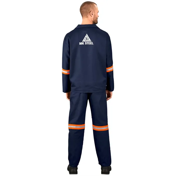 Technician 100% Cotton Conti Suit - Reflective Arms & Legs - Orange Tape Technician 100% Cotton Conti Suit - Reflective Arms & Legs - Orange Tape