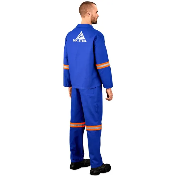 Technician 100% Cotton Conti Suit - Reflective Arms & Legs - Orange Tape Technician 100% Cotton Conti Suit - Reflective Arms & Legs - Orange Tape