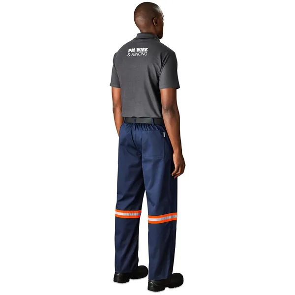 Site Premium Polycotton Pants - Reflective Legs - Orange Tape Site Premium Polycotton Pants - Reflective Legs - Orange Tape