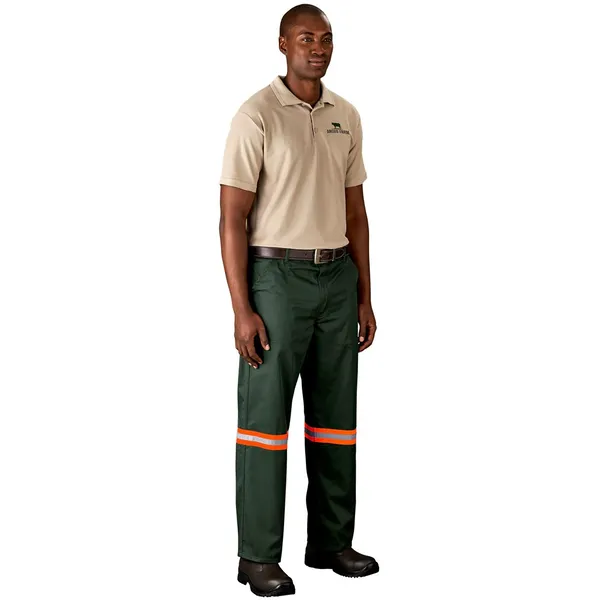 Site Premium Polycotton Pants - Reflective Legs - Orange Tape Site Premium Polycotton Pants - Reflective Legs - Orange Tape