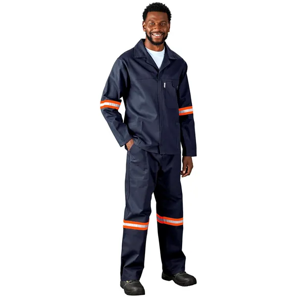 Artisan Premium 100% Cotton Pants - Reflective Legs - Orange Tape Artisan Premium 100% Cotton Pants - Reflective Legs - Orange Tape