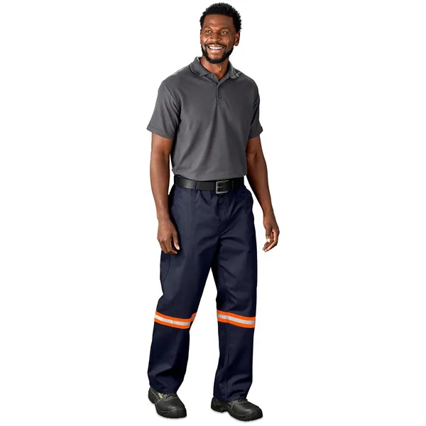 Artisan Premium 100% Cotton Pants - Reflective Legs - Orange Tape Artisan Premium 100% Cotton Pants - Reflective Legs - Orange Tape