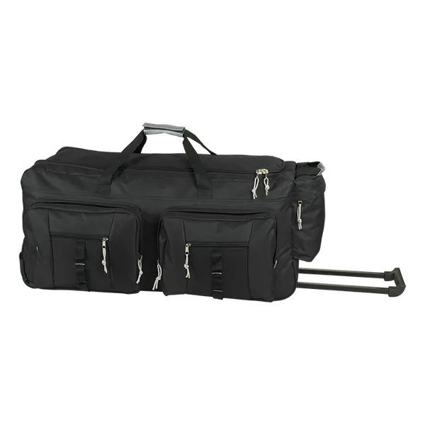 Dual Front Pocket Rolling Travel Duffel Dual Front Pocket Rolling Travel Duffel