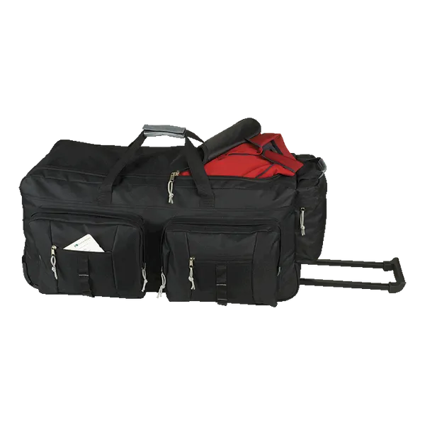 Dual Front Pocket Rolling Travel Duffel Dual Front Pocket Rolling Travel Duffel