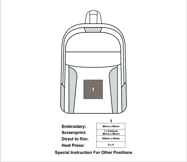 Curved Piping Backpack Curved Piping Backpack
