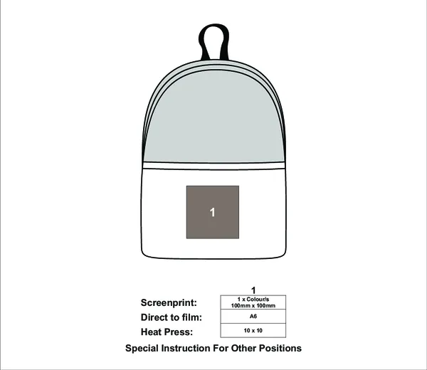 Wave Design Backpack Non-Woven Wave Design Backpack Non-Woven