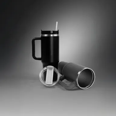 1.2L Double Walled Travel Mug with Straw 1.2L Double Walled Travel Mug with Straw