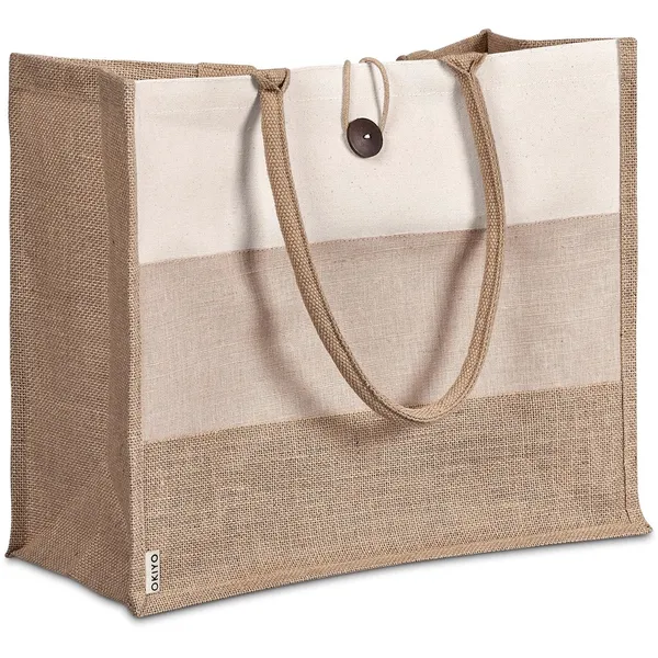 Okiyo Fukei Jute & Cotton Tote Okiyo Fukei Jute & Cotton Tote