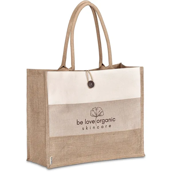 Okiyo Fukei Jute & Cotton Tote Okiyo Fukei Jute & Cotton Tote