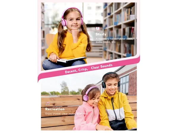 Mpow Che 1 Kids Wired Headset (Pink) Mpow Che 1 Kids Wired Headset (Pink)