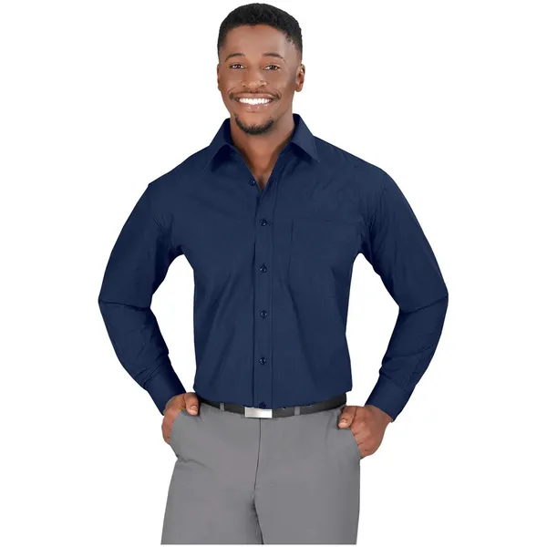 Mens Long Sleeve Micro Check Shirt Mens Long Sleeve Micro Check Shirt