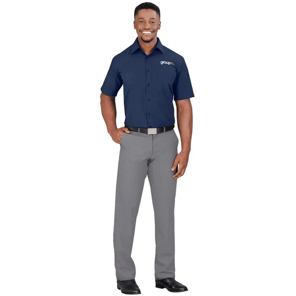 Mens Short Sleeve Micro Check Shirt Mens Short Sleeve Micro Check Shirt