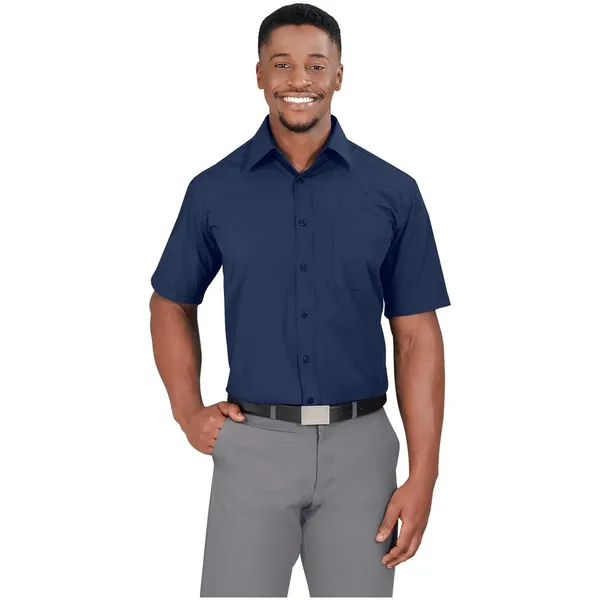 Mens Short Sleeve Micro Check Shirt Mens Short Sleeve Micro Check Shirt