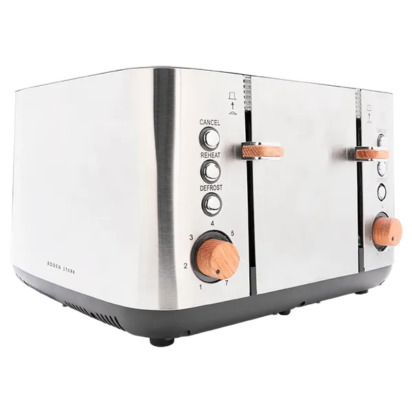 Boden Stark 4 Slice Stainless Steel Toaster Boden Stark 4 Slice Stainless Steel Toaster