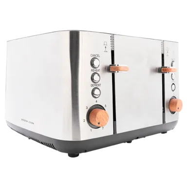 Boden Stark 4 Slice Stainless Steel Toaster Boden Stark 4 Slice Stainless Steel Toaster