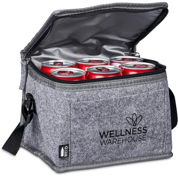 Okiyo Reitoko Recycled PET Felt Lunch Cooler - 6-Can Okiyo Reitoko Recycled PET Felt Lunch Cooler - 6-Can