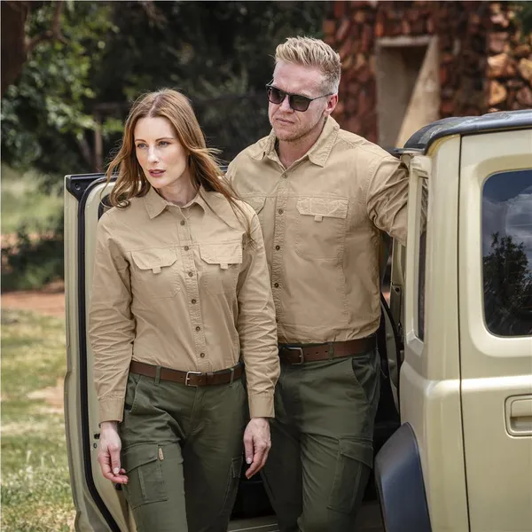 Mens Long Sleeve Mawenzi Twill Shirt Mens Long Sleeve Mawenzi Twill Shirt