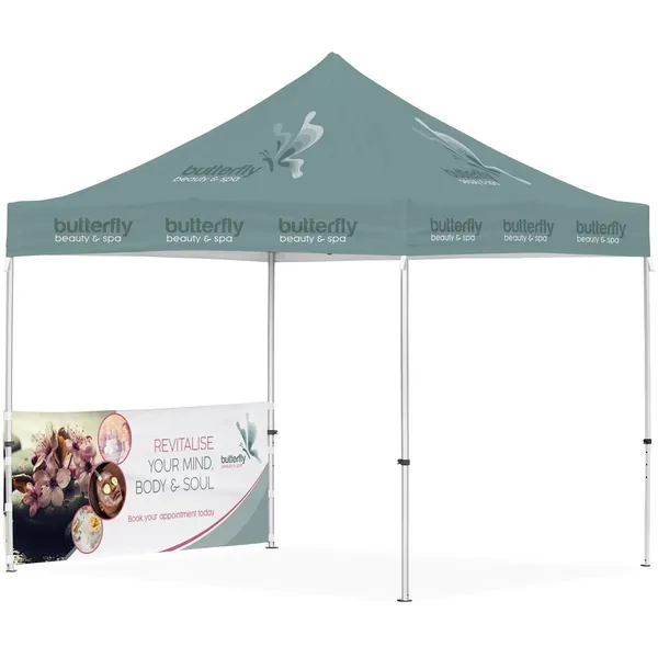 Ovation Sublimated Gazebo 3m X 3m - 1 Half-Wall Skin Ovation Sublimated Gazebo 3m X 3m - 1 Half-Wall Skin
