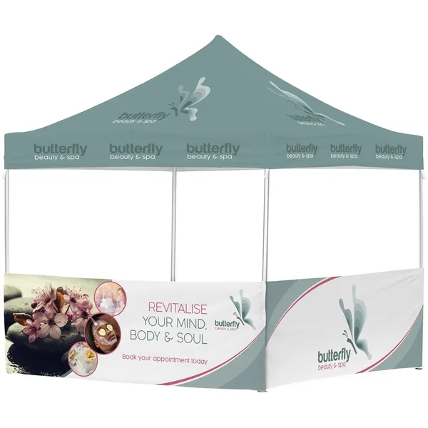 Ovation Sublimated Gazebo 3m X 3m - 2 Half-Wall Skins Ovation Sublimated Gazebo 3m X 3m - 2 Half-Wall Skins
