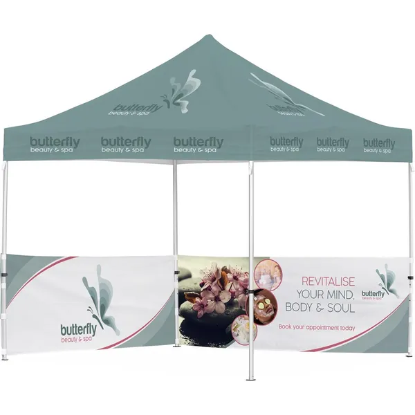 Ovation Sublimated Gazebo 3m X 3m - 2 Half-Wall Skins Ovation Sublimated Gazebo 3m X 3m - 2 Half-Wall Skins