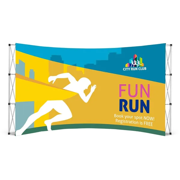 Legend Curved Banner Wall 4.2m x 2.25m Legend Curved Banner Wall 4.2m x 2.25m
