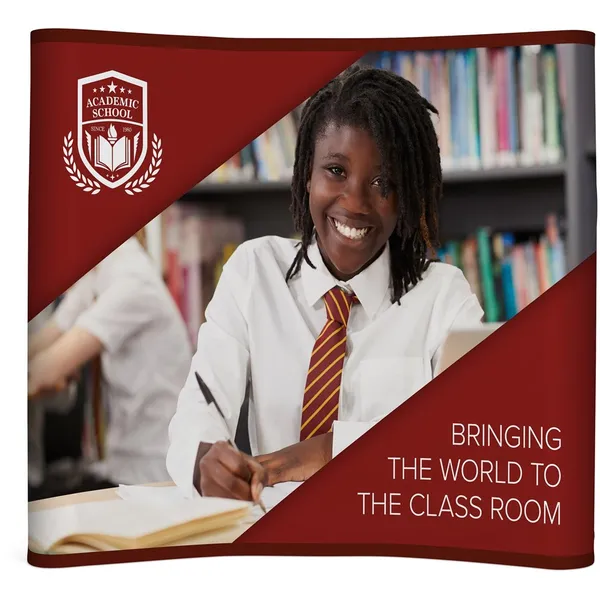 Legend Curved Banner Wall with Wings 2.15m x 2.25m Legend Curved Banner Wall with Wings 2.15m x 2.25m