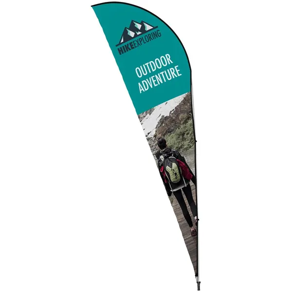Legend 4M Sublimated Sharkfin Double-Sided Flying Banner - 1 complete unit Legend 4M Sublimated Sharkfin Double-Sided Flying Banner - 1 complete unit