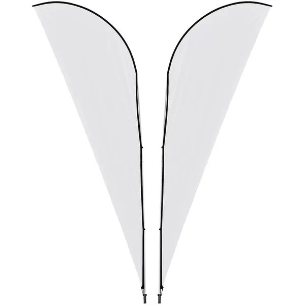Legend 4M Sublimated Sharkfin Double-Sided Flying Banner - 1 complete unit Legend 4M Sublimated Sharkfin Double-Sided Flying Banner - 1 complete unit
