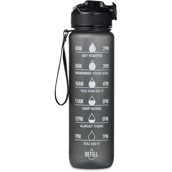Eva & Elm Neptune Plastic Water Bottle - 1 Litre Eva & Elm Neptune Plastic Water Bottle - 1 Litre