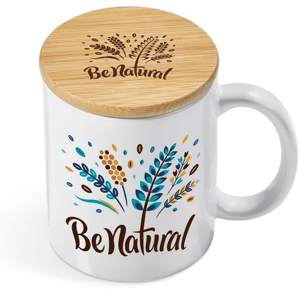 Okiyo Sozo Bamboo & Ceramic Sublimation Coffee Mug - 330ml Okiyo Sozo Bamboo & Ceramic Sublimation Coffee Mug - 330ml