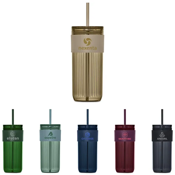 Serendipio Mayfair Plastic Tumbler & Straw – 650ml Serendipio Mayfair Plastic Tumbler & Straw – 650ml