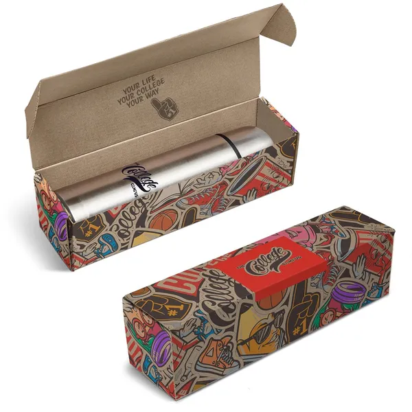 Consulate Flask in Bianca Custom Gift Box Consulate Flask in Bianca Custom Gift Box