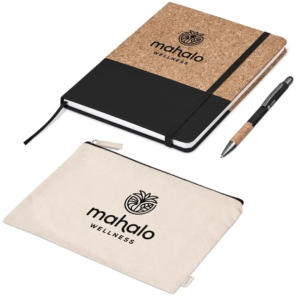 Okiyo Denki Cork Notebook & Pen Set Okiyo Denki Cork Notebook & Pen Set
