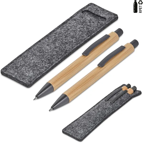 Okiyo Jona Bamboo Ball Pen & Pencil Set Okiyo Jona Bamboo Ball Pen & Pencil Set