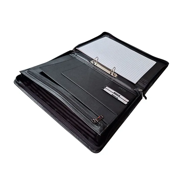A4 Leather Varsity Zip Folder A4 Leather Varsity Zip Folder