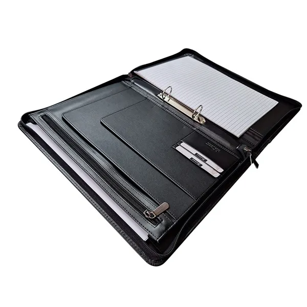 A4 Leather Varsity Zip Folder A4 Leather Varsity Zip Folder