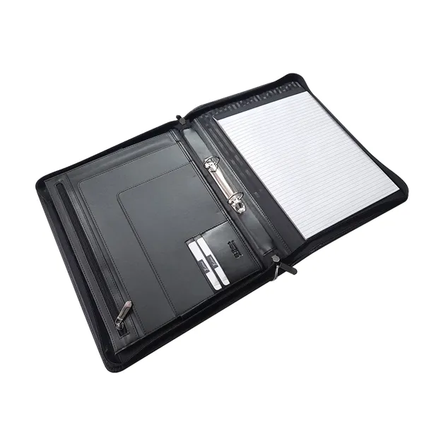 A4 Leather Varsity Zip Folder A4 Leather Varsity Zip Folder