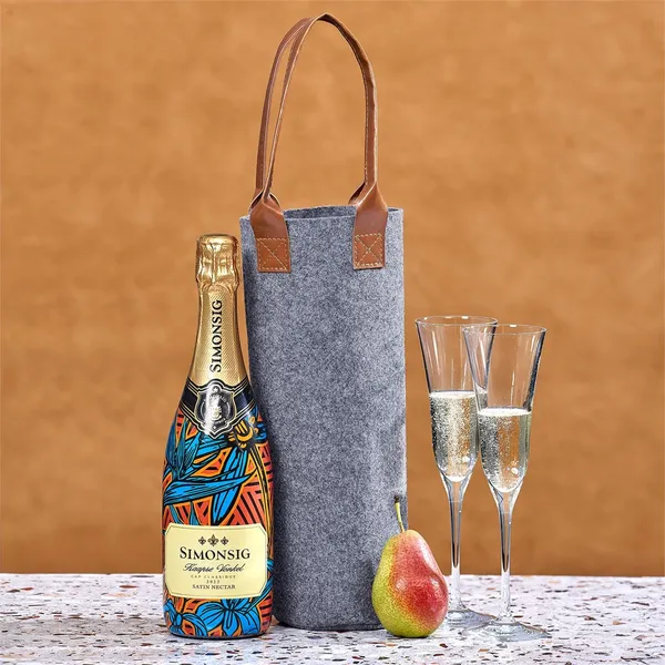 Okiyo Tahada RPET Felt Wine Tote Okiyo Tahada RPET Felt Wine Tote