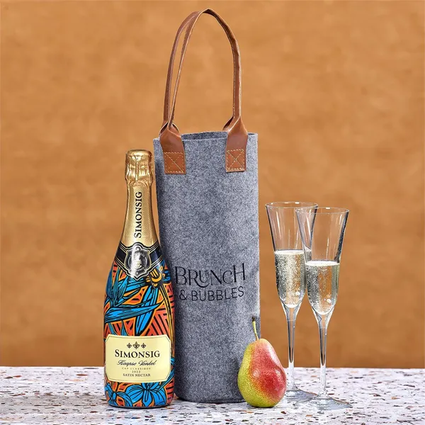 Okiyo Tahada RPET Felt Wine Tote Okiyo Tahada RPET Felt Wine Tote
