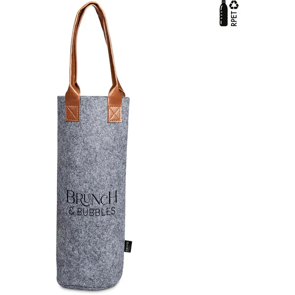 Okiyo Tahada RPET Felt Wine Tote Okiyo Tahada RPET Felt Wine Tote