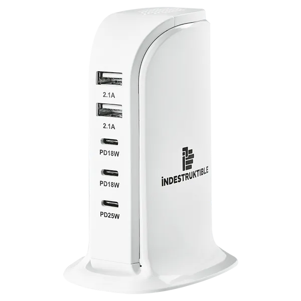 IND 5 Port P.D + USB Gan Charger IND 5 Port P.D + USB Gan Charger