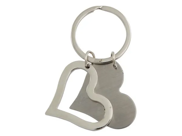 Dual Heart Keyring Dual Heart Keyring