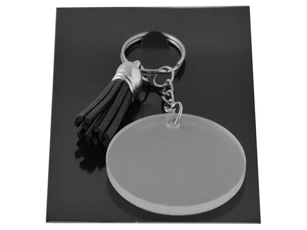 Acrylic Keychain with Tassles Acrylic Keychain with Tassles